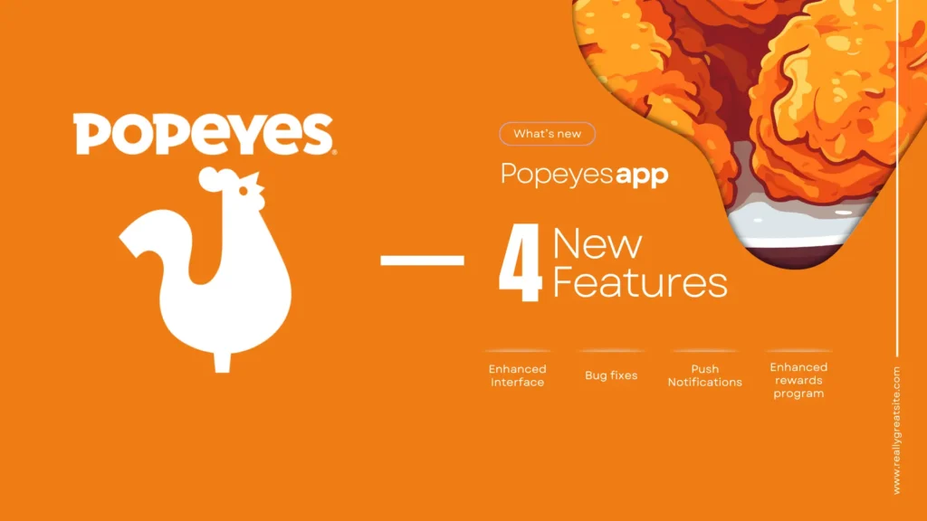 Popeyes app new features