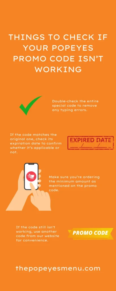 Things to Check if Popeyes Restaurant Codes aren’t Working