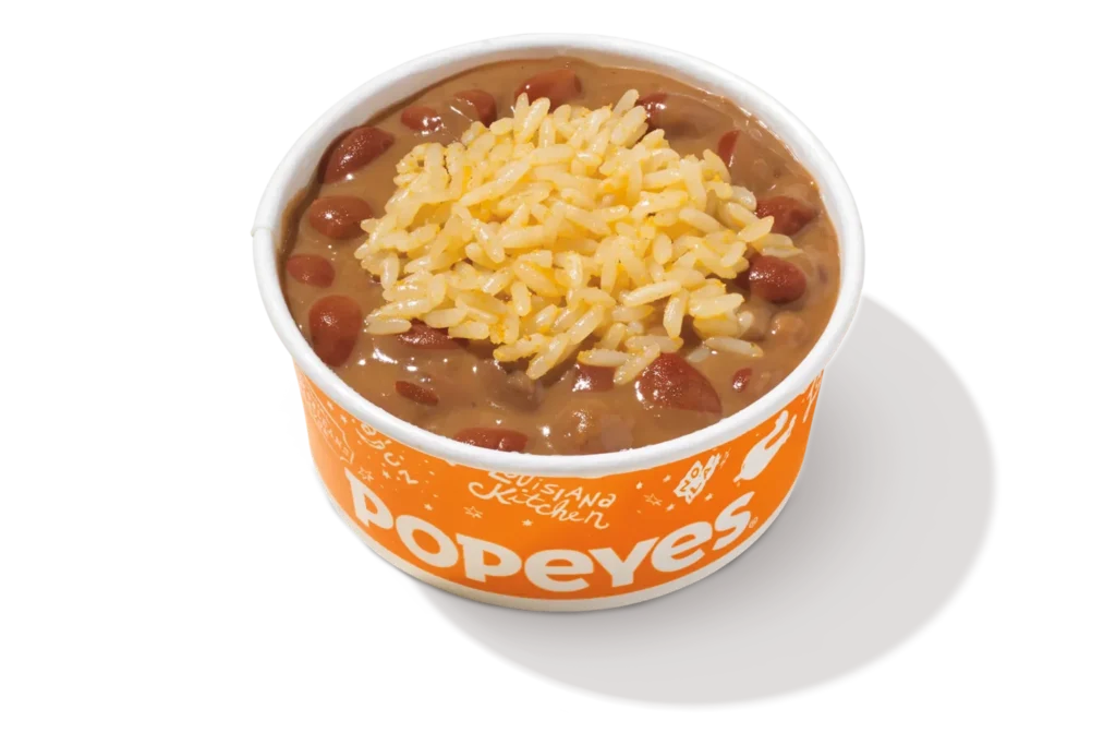 Popeyes red beans and rice - menu specific item