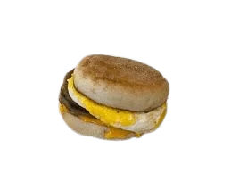 Popeyes Sausage Egg and Cheese Muffin