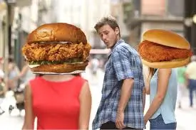 Popeyes vs. Chick-fil-A Meme