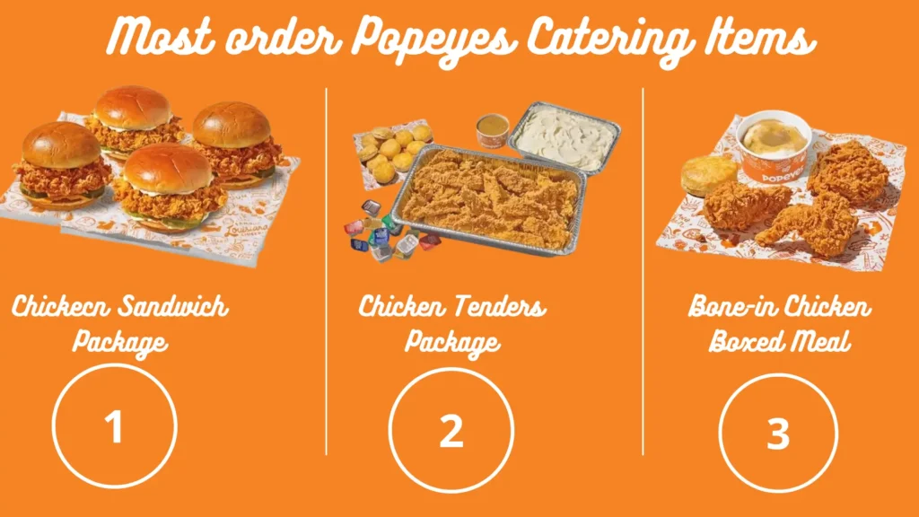 Most Ordered Popeyes Catering Items