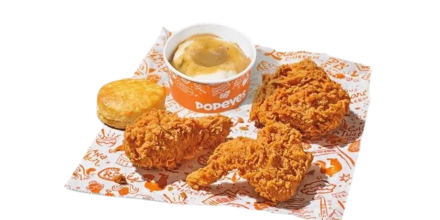 Popeyes Catering Menu Bone-In Chicken Boxed Meal