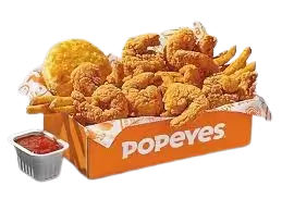 Popeyes shrimp tackle box - entire menu item