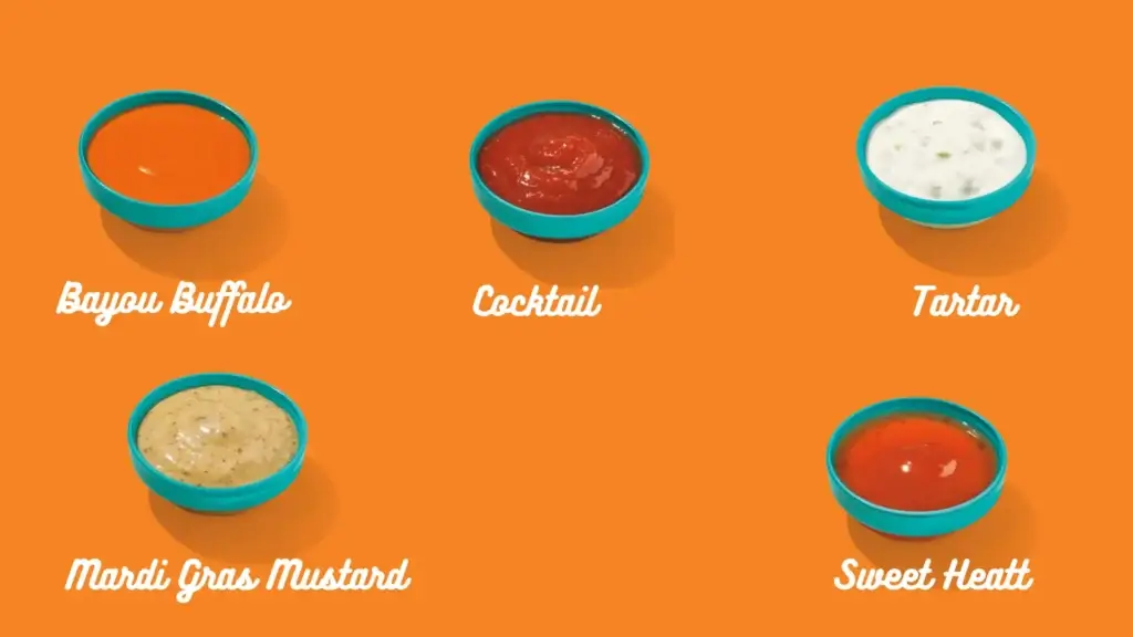 Kids menu dips option