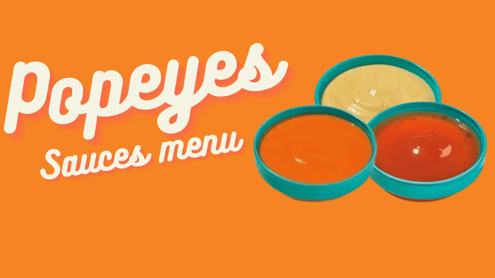 Popeyes Sauces Menu
