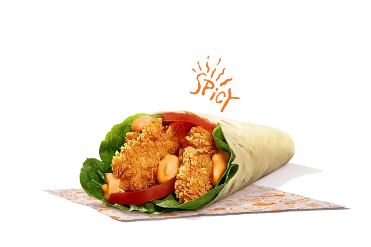 Spicy Chicken Wrap - Wraps Menu
