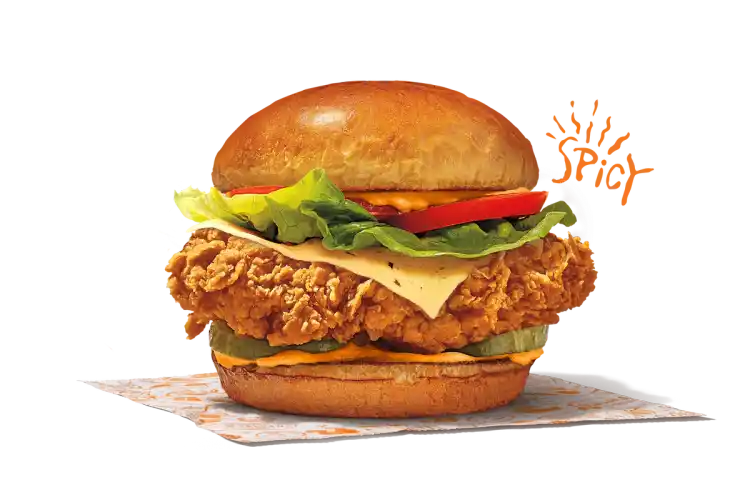 Popeyes Spicy Chicken Sandwich Deluxe - Menu Item